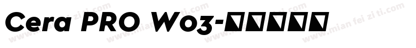 Cera PRO W03字体转换